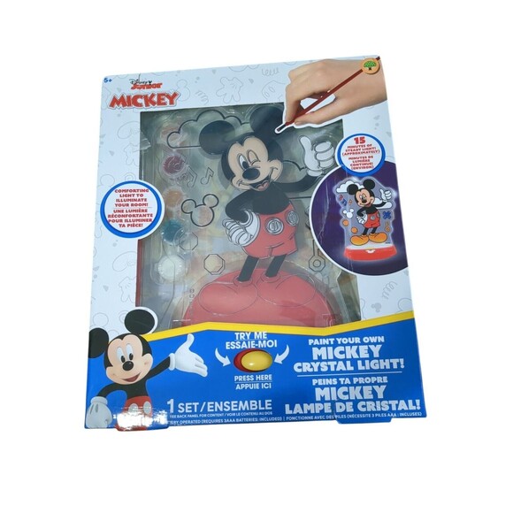 Disney Junior Mickey Paint Your  Own Mickey Crystal Light New - Picture 1 of 4